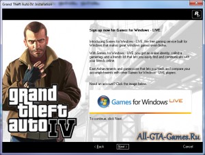 Регистрация аккаунта на Games For Windows - Live